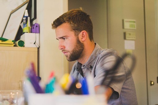 L'homme concentré